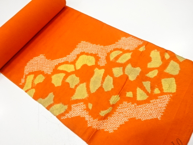 アンティーク　絞り　抽象模様着尺反物(伊と幸)